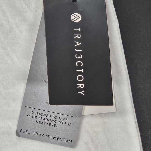 Traj3ctory Activewear Women's Size M White Racerback Training Tank Top - Picture 3 of 9